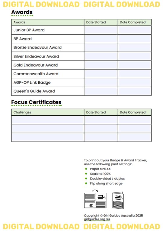 Badge & Award Tracker