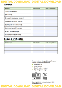Badge & Award Tracker