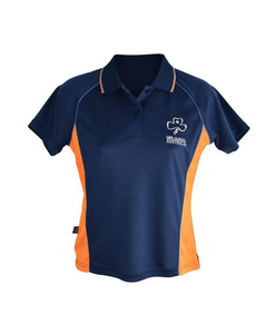POLO TEENS NAVY-ORANGE (Ladies Sizes)