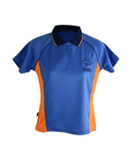 Load image into Gallery viewer, POLO TWEENS BLUE-ORANGE (Girls Sizes)
