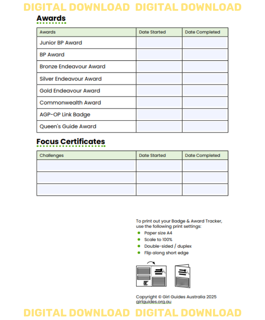 Badge & Award Tracker