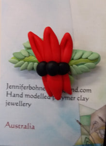 Brooch-Sturts Desert Pea