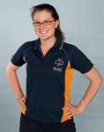 Load image into Gallery viewer, POLO TEENS NAVY-ORANGE (Ladies Sizes)
