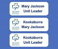 Girl Guides WA Leader Name Badge