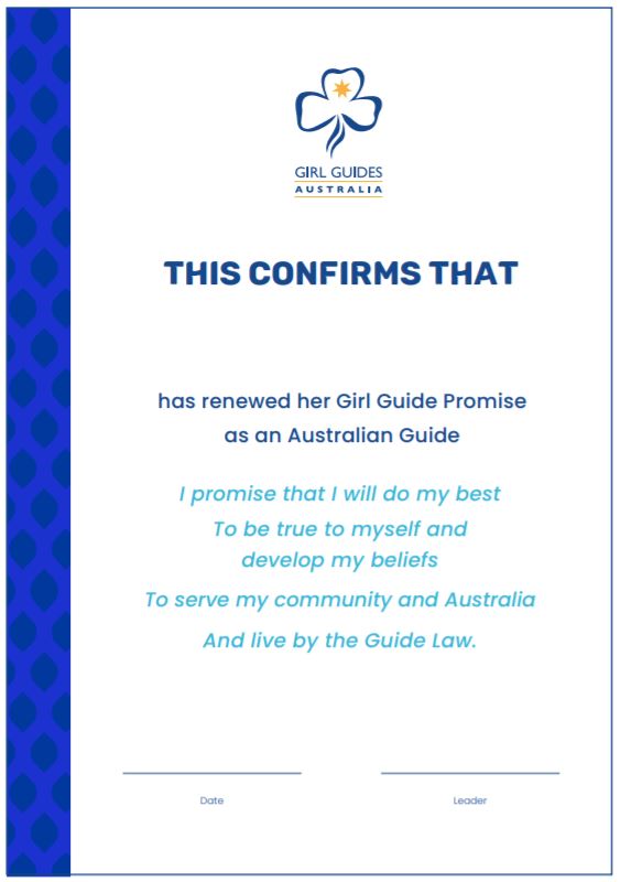 Certificate - Promise RENEWAL