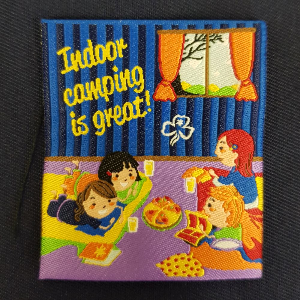 Fun badge  - Indoor Camping is Great