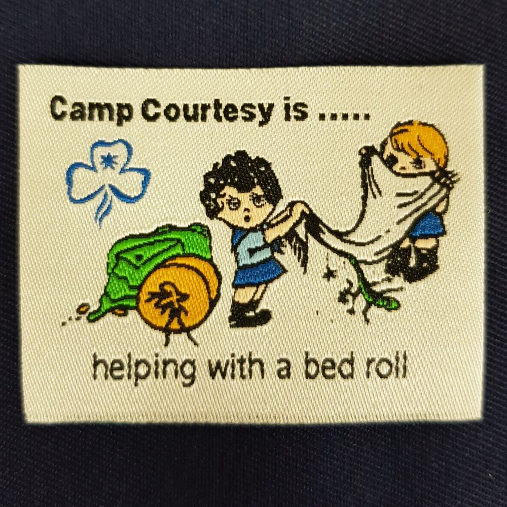 Fun Badge - Camp Courtesy - Bedroll