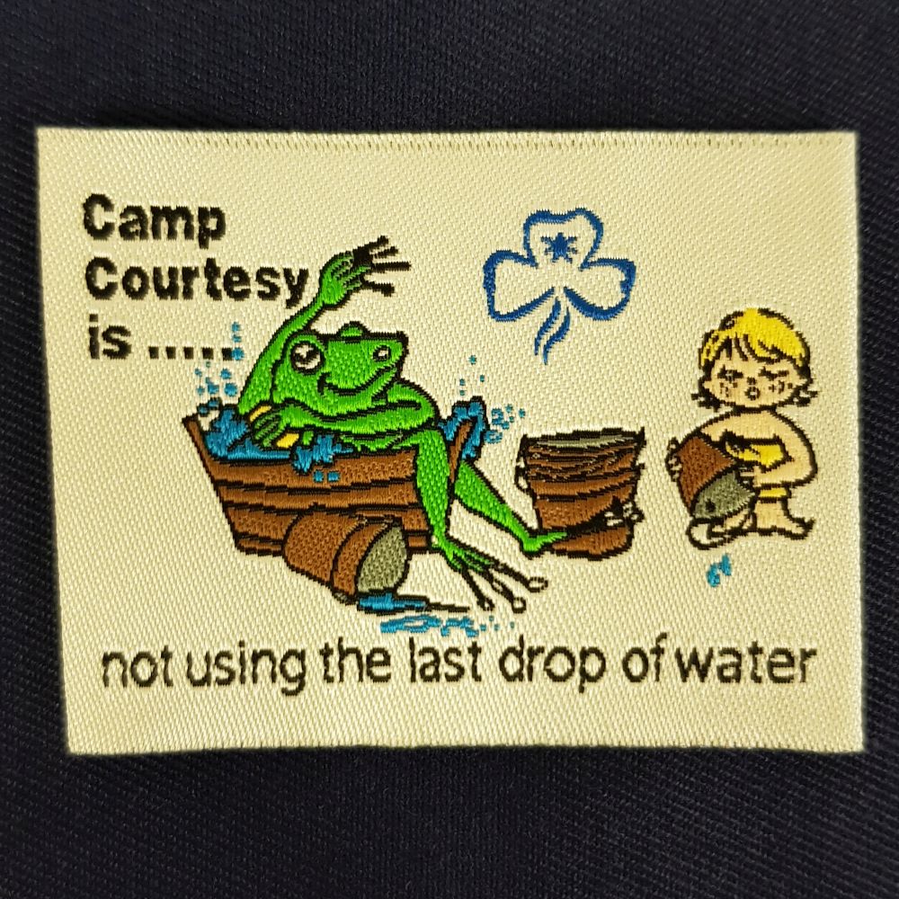 Fun Badge - Camp Courtesy - Water