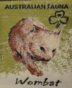 Fun Badge - Aust Fauna - Wombat